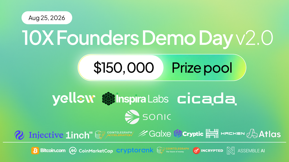 Inspira Labs, Yellow and Cicada Set Second 10X Founders Demo Day for August 25