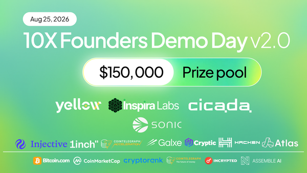 Inspira Labs, Yellow and Cicada Set Second 10X Founders Demo Day for August 25